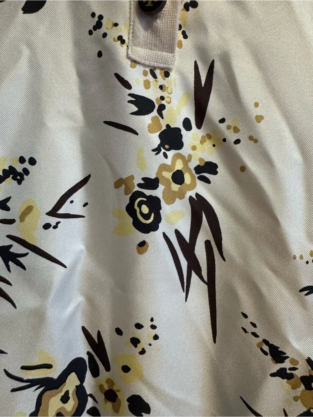 Tory Burch Silk Front Polo shirt xl